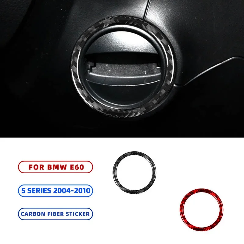 For BMW 5 Series E60 2004-2010 Carbon Fiber One-click Start Para Auto Accessories Decoration Sticker Accesorios Para El Coche