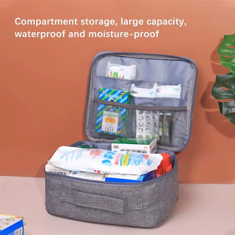 Portable Medicine Storage Bag Travel First Aid Kit Medicine Bags Organizer Camping Outdoor Emergency Survival Bag Storage Bag