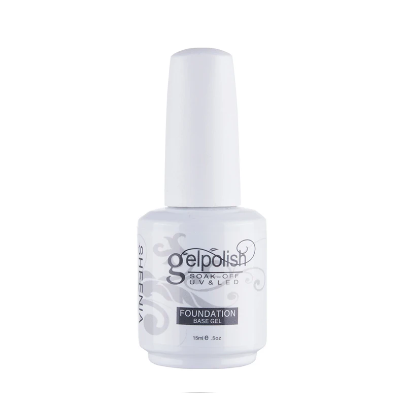 Smalto per unghie color UV Primer semipermanente Ibrido Top Coat Nail Gel Vernice Nail Art Manicure 15ML