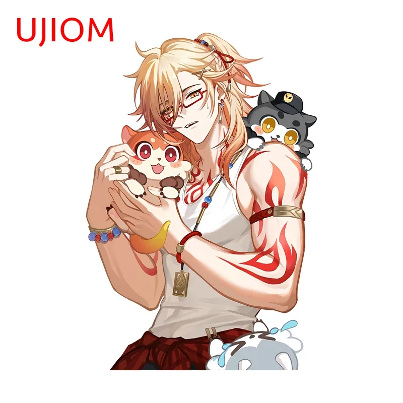 UJIOM Honkai Star Rail Mydei Muscle Man Wall Stickers Personal Cartoon Desk Trunk Mirror Decal Practical Vinyl Home Accessories