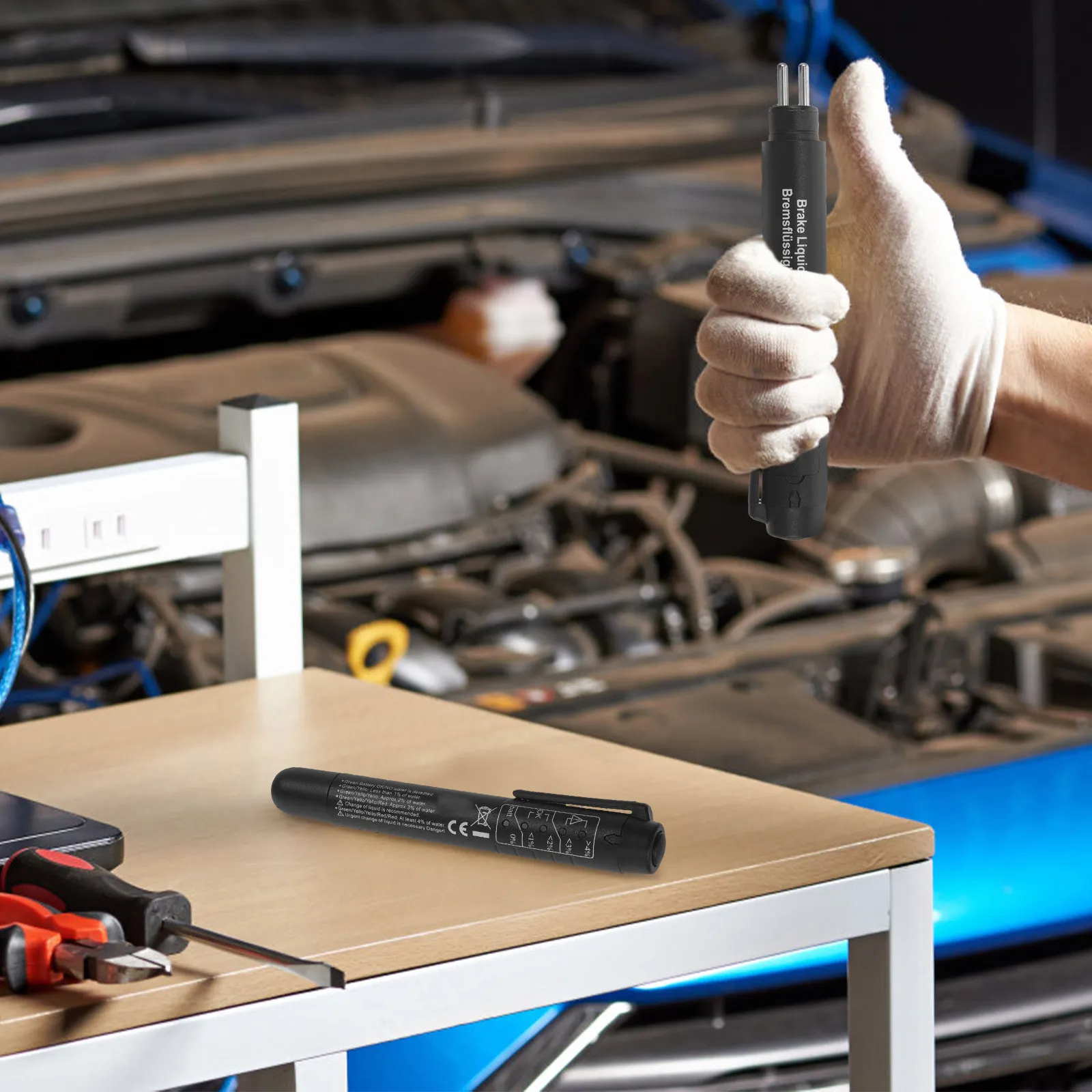 

Brake Fluid Testing Pen Durable Copper Plastic Design for Accurate Auto Brake Fluid Auto Accessory