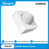 SONOFF PIR3-RF 433MHZ Smart Motion Sensor Work with RF BridgeR2 Alarm Notification Movement detection Smart Scene via eWeLink