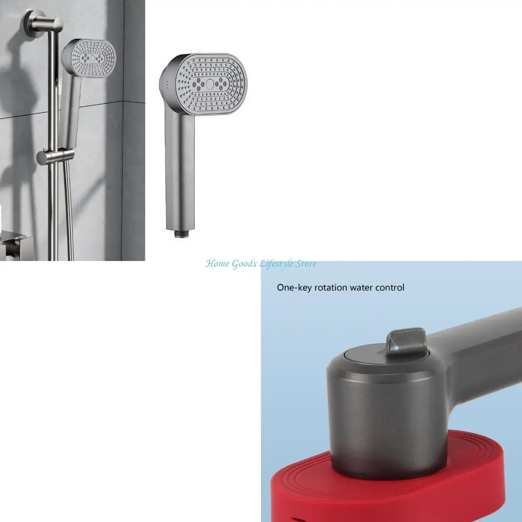 

E74E Фильтр для смягчения воды Вращающаяся насадка для душа Высокое давление Несколько распылителей Настройка Простая установка