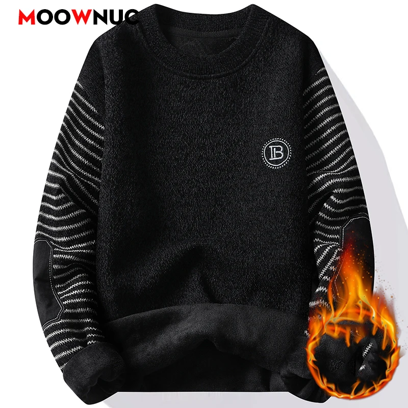 Pullovers Sweater For Men Men's Clothing Men's Sweat-shirt Spring Casual Streetwear Knit Autumn Fashion Hombre Warm Solid Male