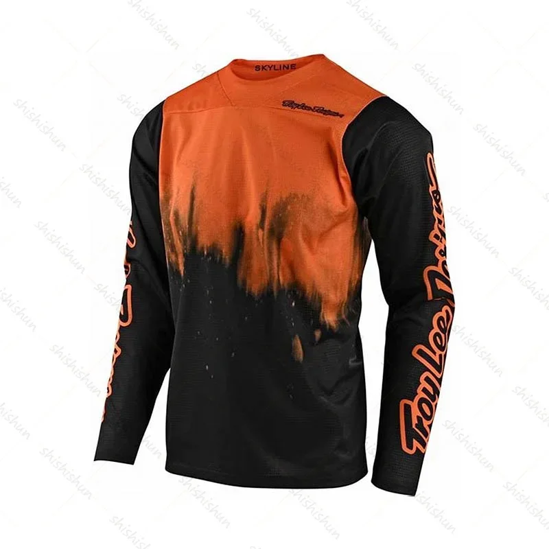 Mountain bike mtb shirt DH off-road motorcycle clothing quick-drying and breathable long-sleeved T-shirt BMX enduro jersey