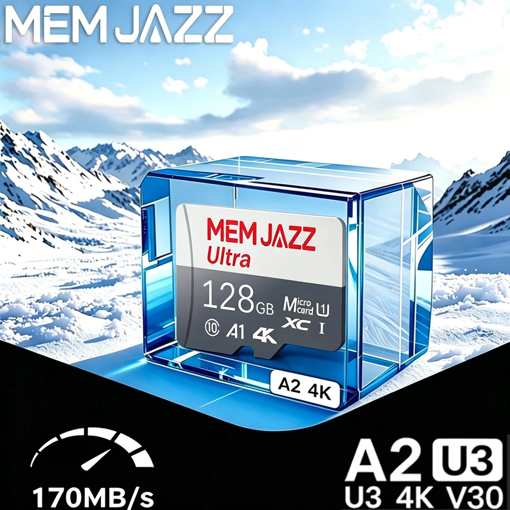Tarjeta de Memoria Micro TF SD Premium de 64GB/128GB/256GB/512GB U3 V30 A2 Clase 10 con Soporte 4K para GoPro, Steam Deck y Tablets Android