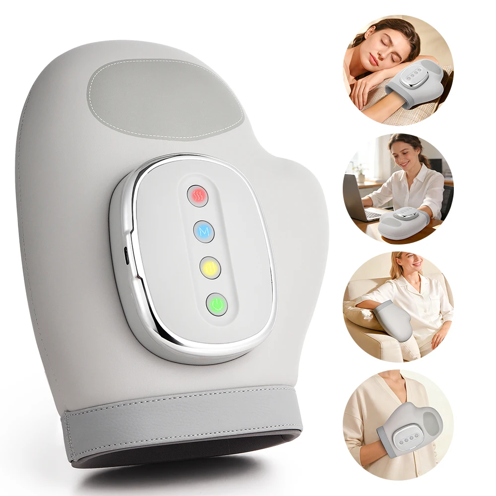 Electric Hand Massager Airbag Compress Finger Massage Glove Air Pressure Kneading Thumb Acupoint Palm Massager Finger Masajeador