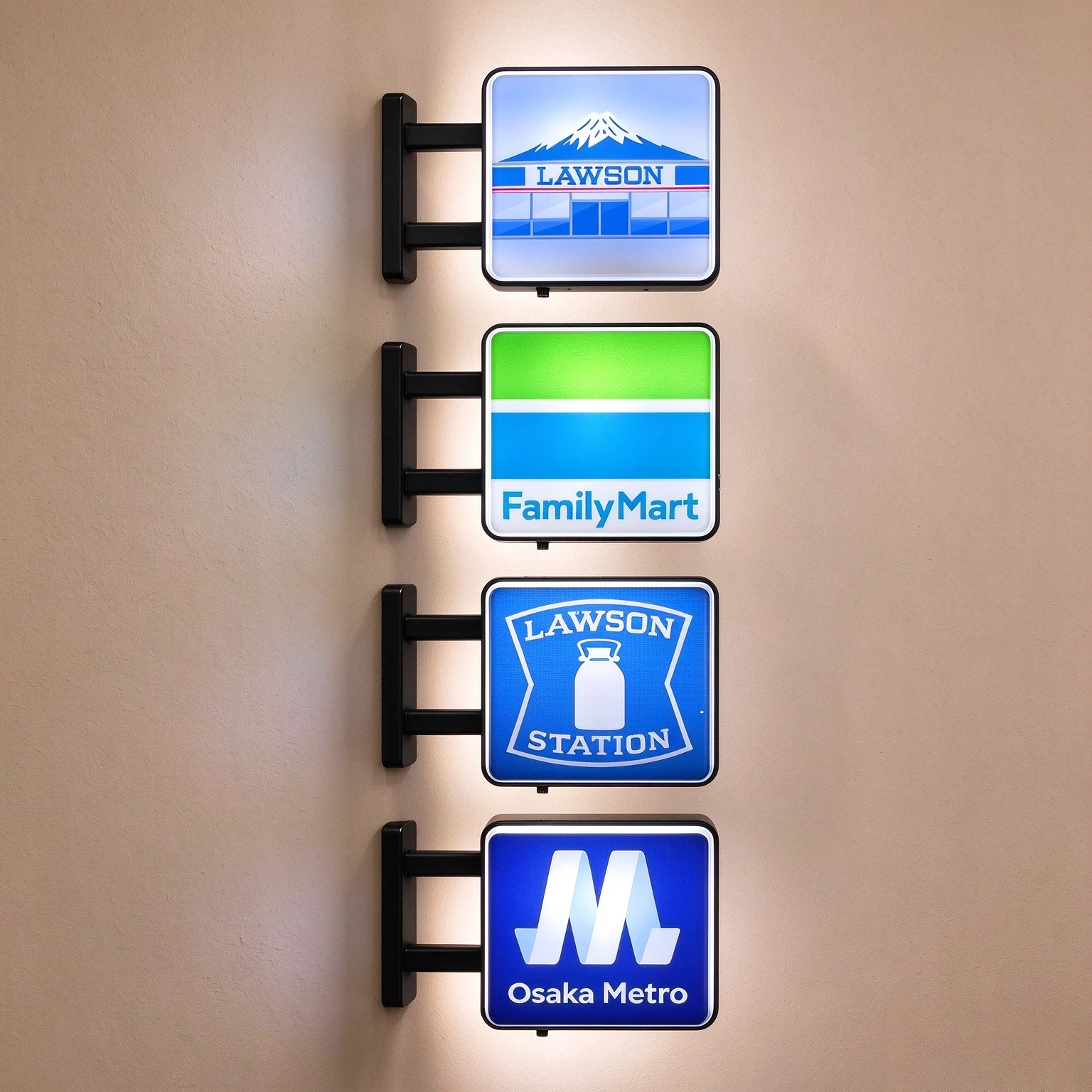 Magnetic Mini Light Box Sign, Convenience Store Light Up Refrigerator Magnet, Decorative Night Light for Fridge & Home Decor
