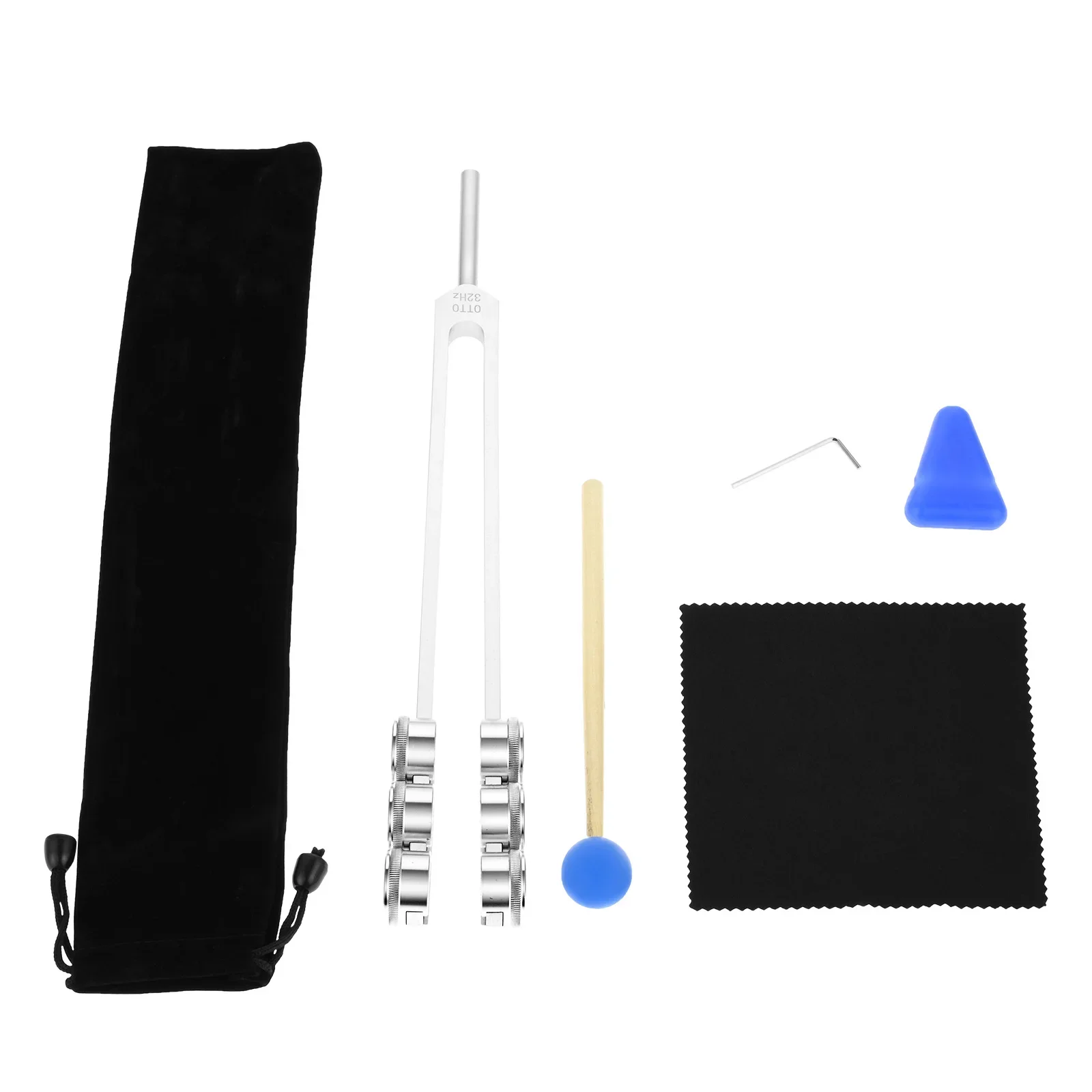 Imagem -06 - Alumínio Pesoed Turner Tool Tuning Fork Hammer Bolsa Bag Regerar Estimular Nervos Dano Alta Qualidade Otto 32 32hz 1pc