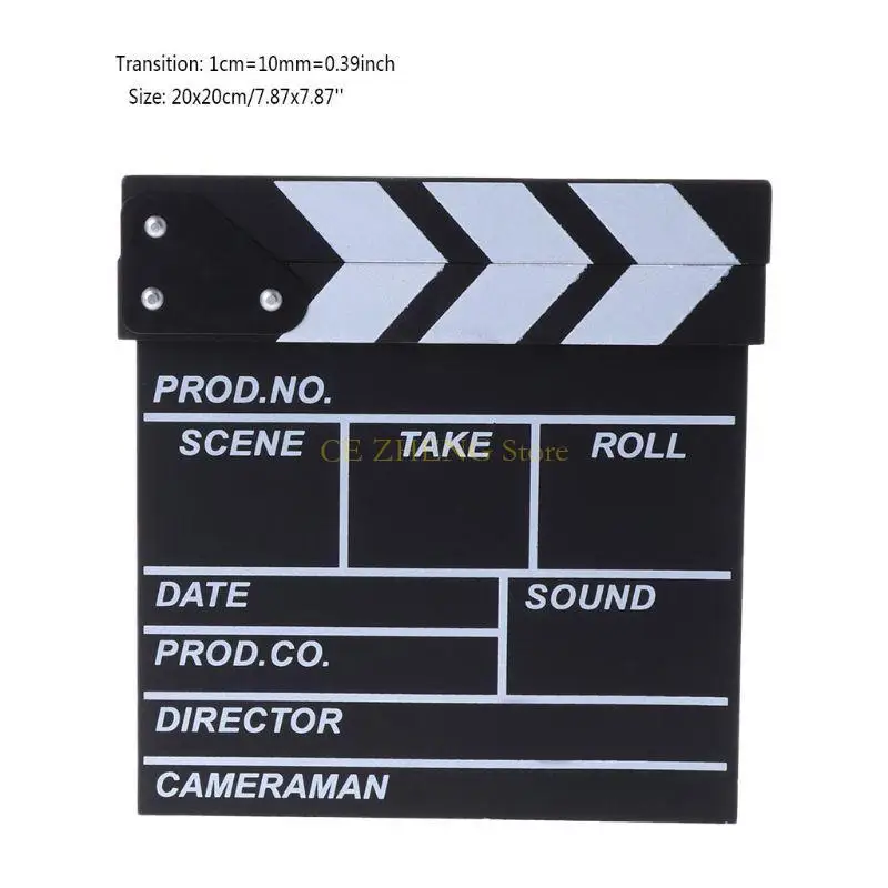 e56b فيلم مخرج لوحة clapper السينما مشهد clapboard props