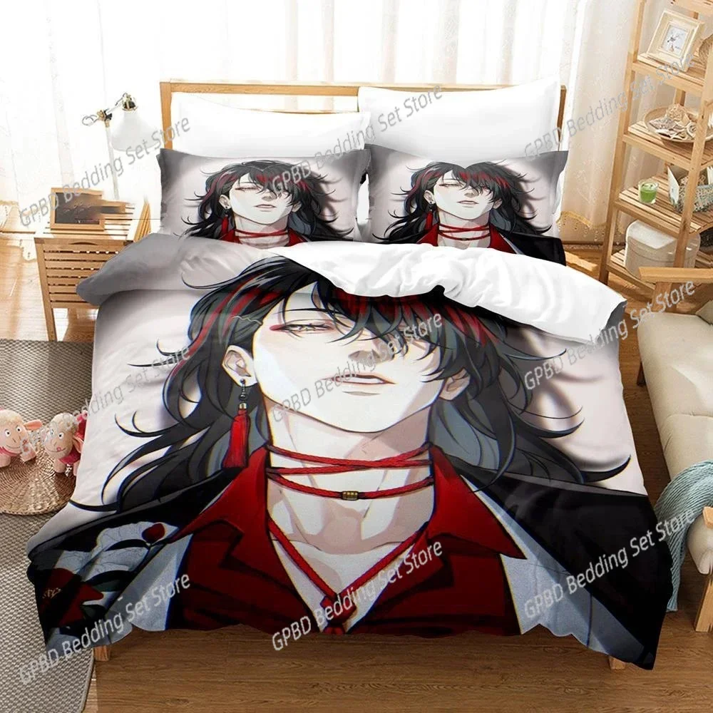 

3D Printing Anime Vox Akuma Bedding Set Bedroom Soft Modern Bedspreads Comefortable Kids Duvet Cover Quilt Cover And Pillowcase