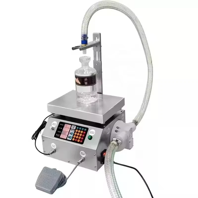 CSY-L36 Single Head Automatic Digital Control Panel Quantitative Beer Beverage Oil Bottle Filler Small Scale Efficient Accurate