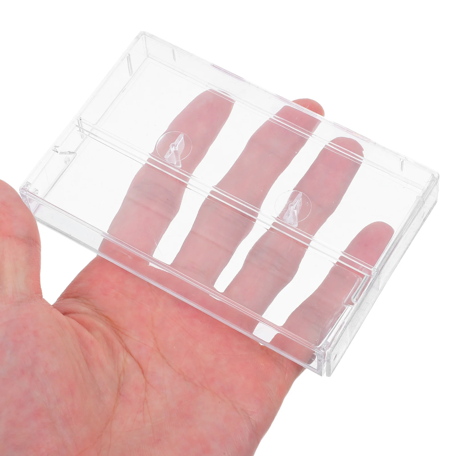 

6pcs Magnetic Tape Box High Transparency Plastic Cassette Storage Holder For Compact Cassettes Organizer Clear