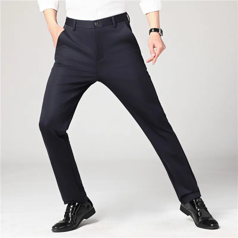 

2026 New Season Men's Four Seasons High-Resilience Casual Business Soft Anti-Wrinkle Breathable Comfortable Style Men's Pants