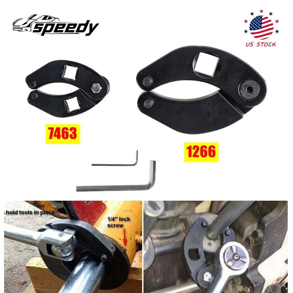 

1266 + 7463 Лидер продаж, регулируемый сальник, гаечный ключ, набор инструментов для гидравлических цилиндров, большой и маленький черный