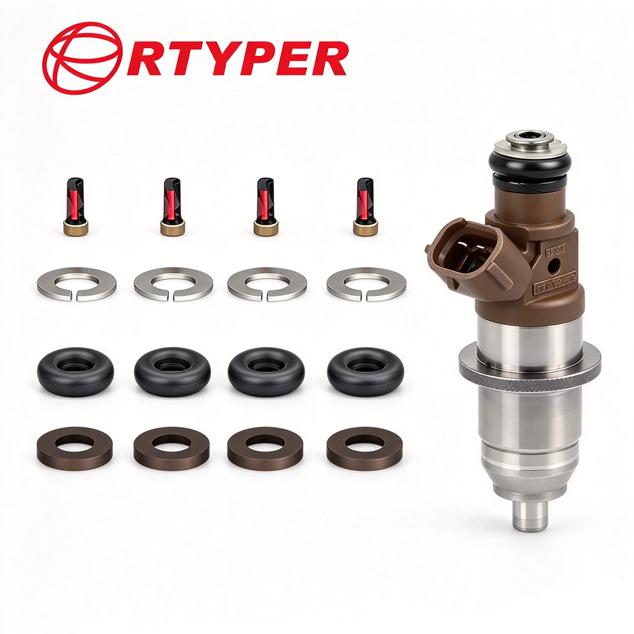 4 Sets GDI Injector Repair Kits Filter Oring Gasket For Mitsubishi Pajero IO 4G94 6G74 2.0 2.4 MD361844 E7T05072 MR560553
