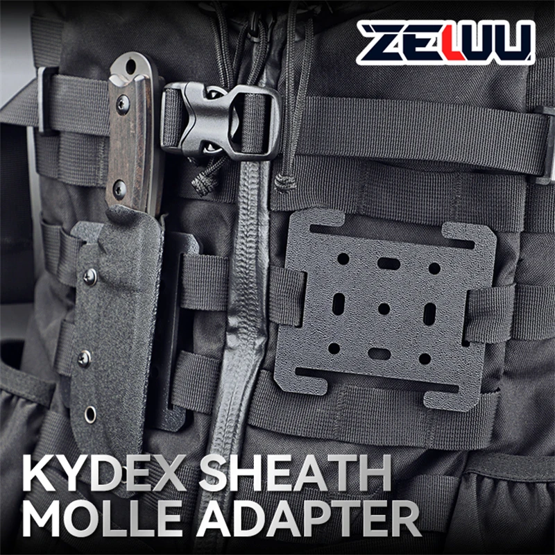 KYDEX Scheide Molle Adapter Rucksack Feste Werkzeug Clip Tragbare Lagerung Outdoor EDC Scheide Zubehör