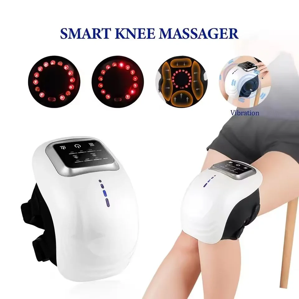 3-speed Hot Compress Knee Relaxing Massager Knee Cap Laser Infrared Elbow Shoulder Massager Relive Joint Pain Stiffness