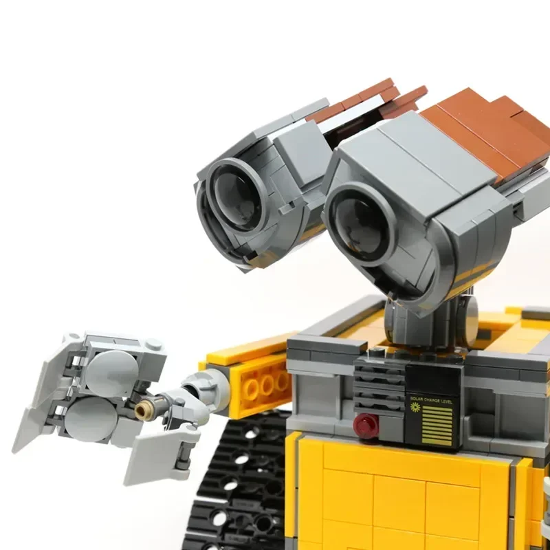 WALL E Pixar 귀여운 RC 로봇 Wall-E 드로이드 만화 피규어 모델 빌딩 블록 브릭, DIY 장난감 선물, 아이, 687 개