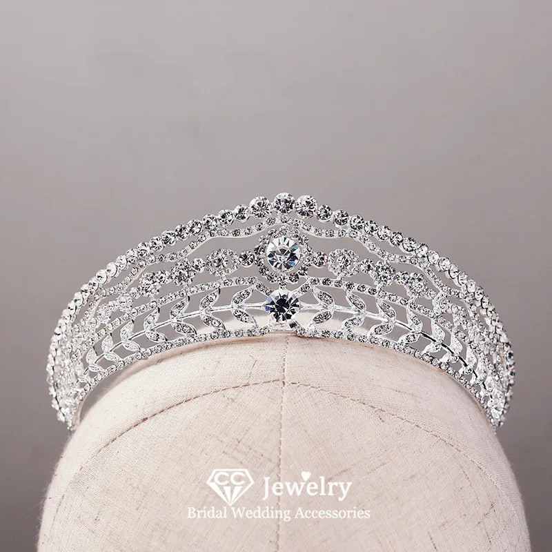 

CC Короны для свадьбы, женские аксессуары, свадебные повязки на голову, обручальные украшения для волос, винтажные короны, 100% диадемы ручной работы HS32