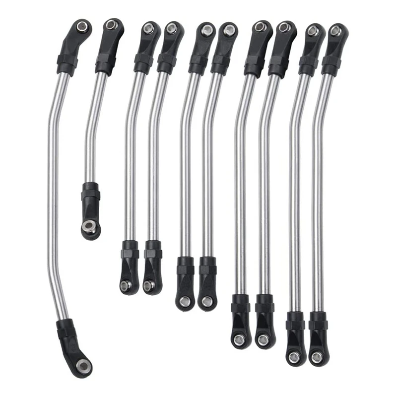 

Соединительный стержень из нержавеющей стали, шасси, стержень 313 мм, колесная база для Axial SCX10 II 90046 1/10, детали для автомобилей на гусеничном ходу