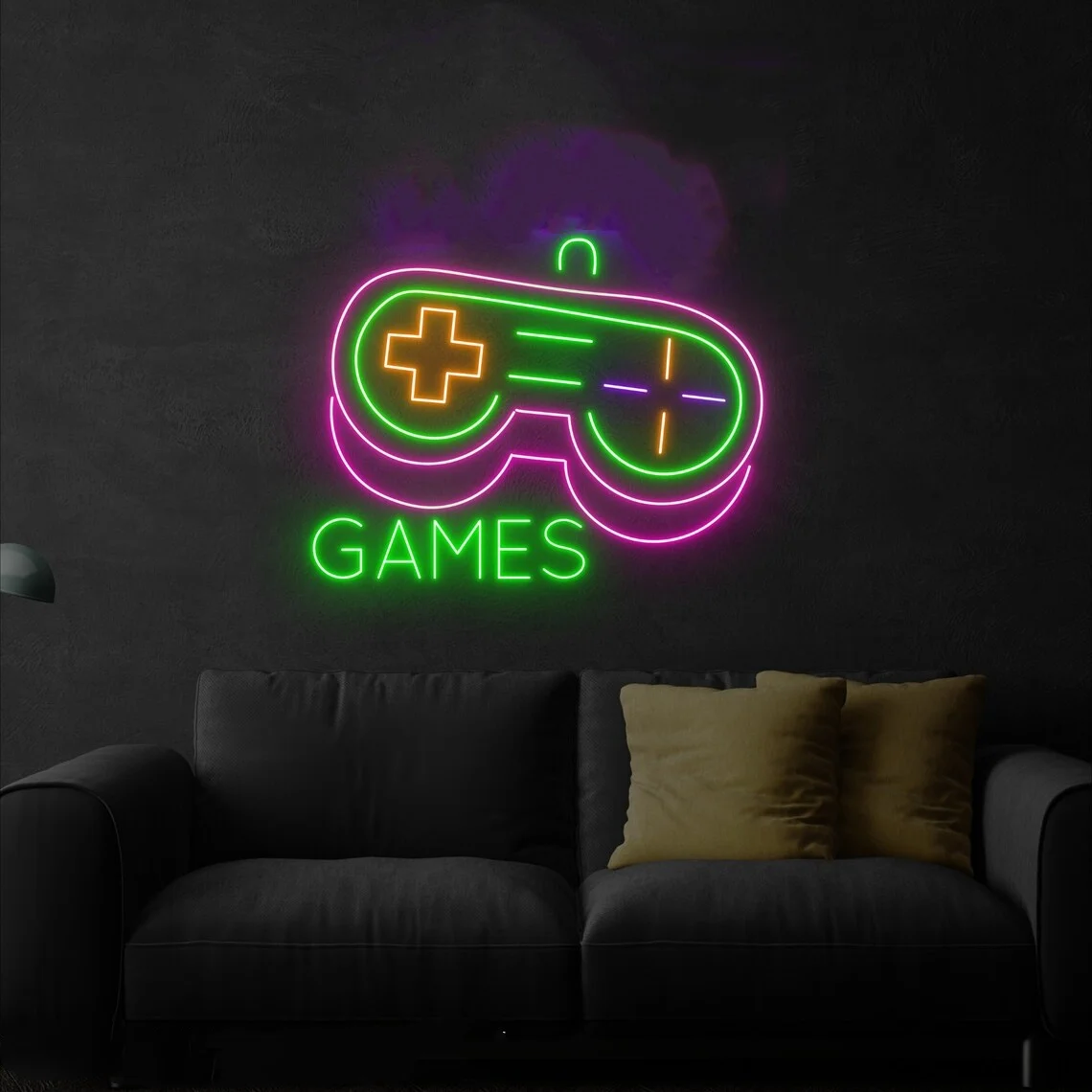 Games Led Sign Game Controller Neon Sign Game Bar Wall Decor Neon Sign Game Lover Gifts Gamer Room Decor Neon Sign