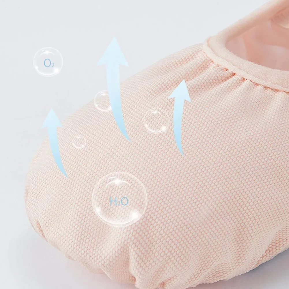 1 paar Mädchen Ballett Schuhe Leinwand Weiche Sohle Ballerina Ballett Tanz Hausschuhe Kinder Praxis Ballerina Schuhe Frau Tanz Schuhe – Detail 7