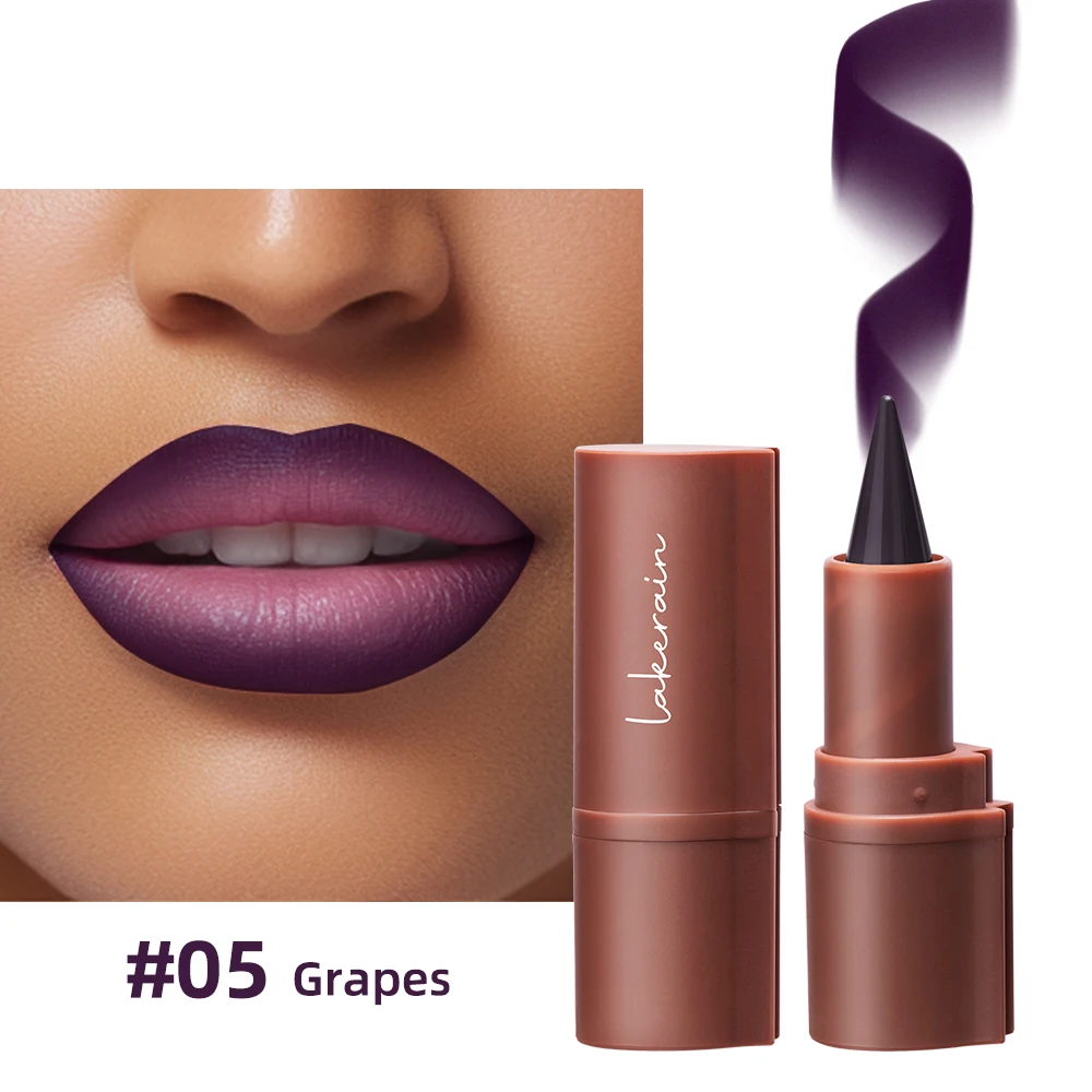 Tapered Gradient Lip Liner Matte Black Brown Velvet Lipstick Waterproof Non Sticky Contouring Tint Lipliner Crayon Lip Makeup