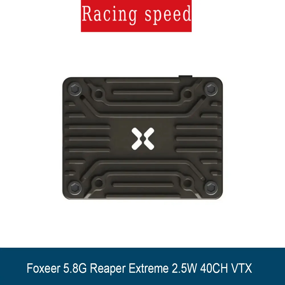

Foxeer Reaper Extreme 2,5 Вт VTX 5,8G 72CH Pitmode 2500 мВт Встроенный микрофон с ЧПУ Теплоотводящий корпус 2-8S 20X20 мм для FPV дальнего действия