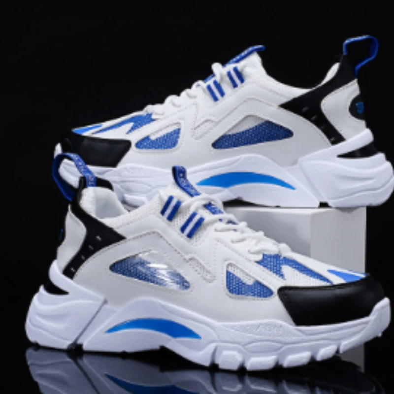 

Men's Sports Shoes Casual Running Shoe Breathable Mesh Shoe Walking Basketball Sneakers Thick Soled Height Increasing Shoe