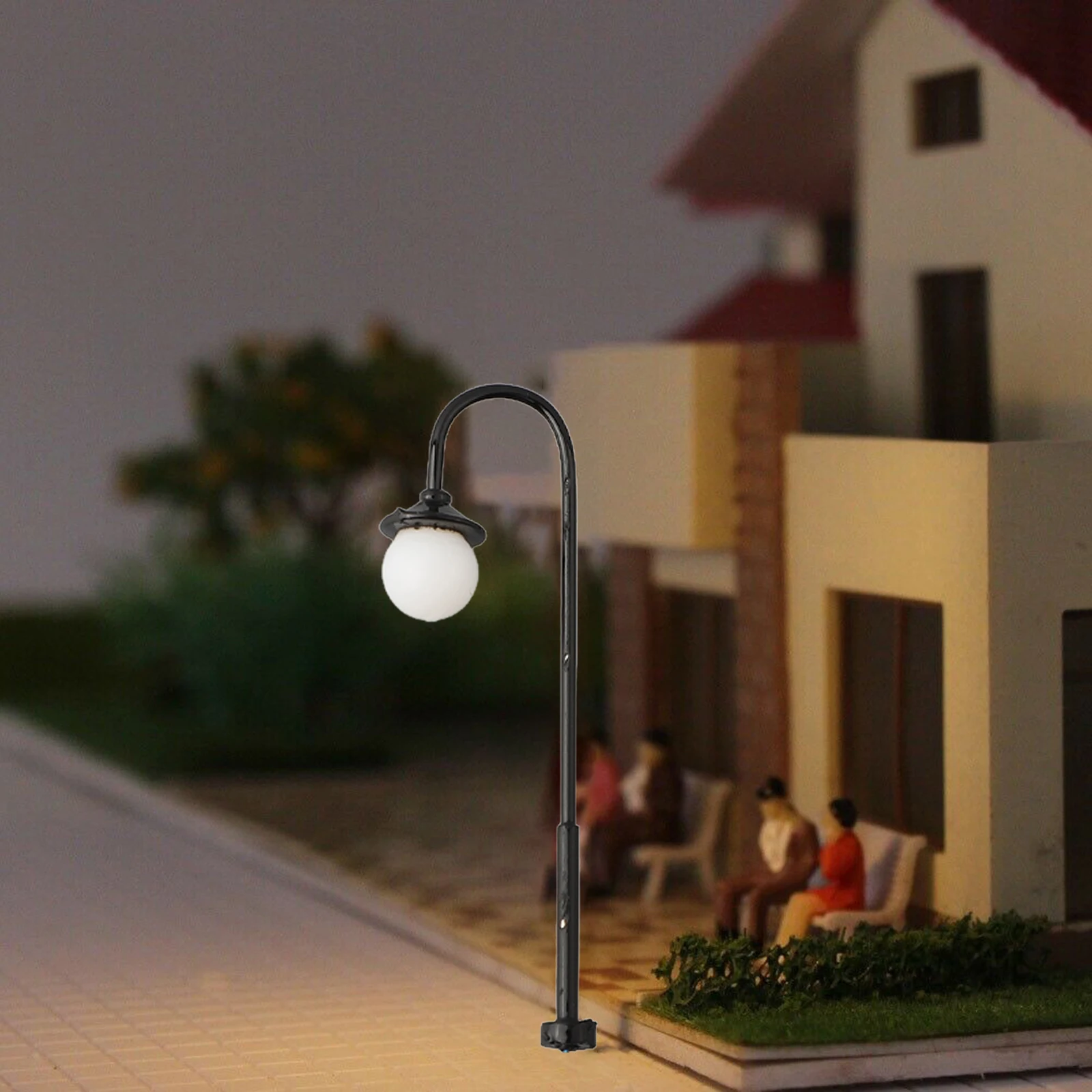 10pcs Model Railway Lights Led Lamppost Lamps Street Lgihts 1:160 Lamps For Park Scenery Building Landscape Decor Layout Toys