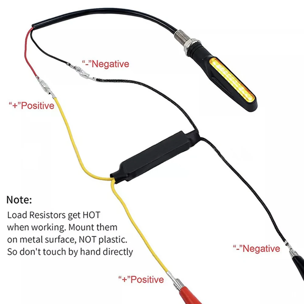12V Indicator Load Resistor 20W Solve Blinker Error 26 Ohm LED Turn Signal lights Fault Decoder Motorcycle Flasher