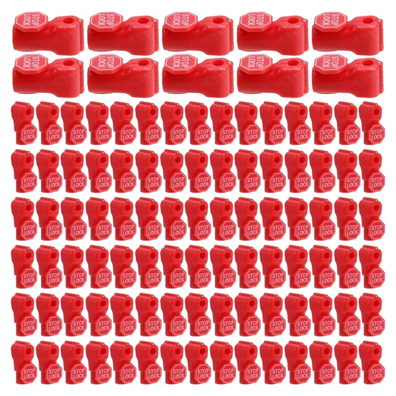 

100Pcs 6Mm Plastic Anti-Theft Locks Unlock Device Retail Shop Supermarket Peg Hook Stop Lock Pegboard Hook Lock