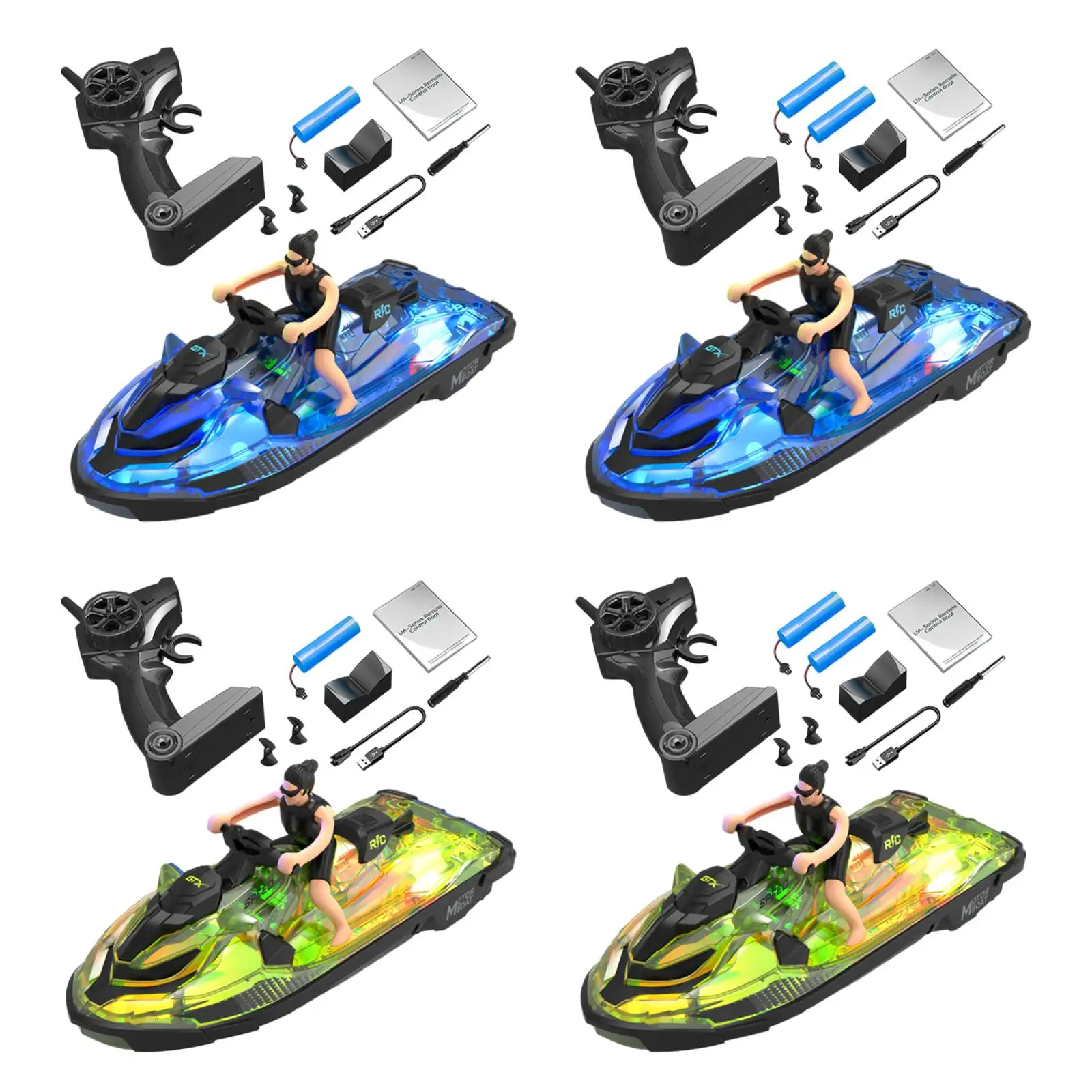 RC Boat High Sensitivity Pools and Lakes High Speed RC Boat for Boys Gifts