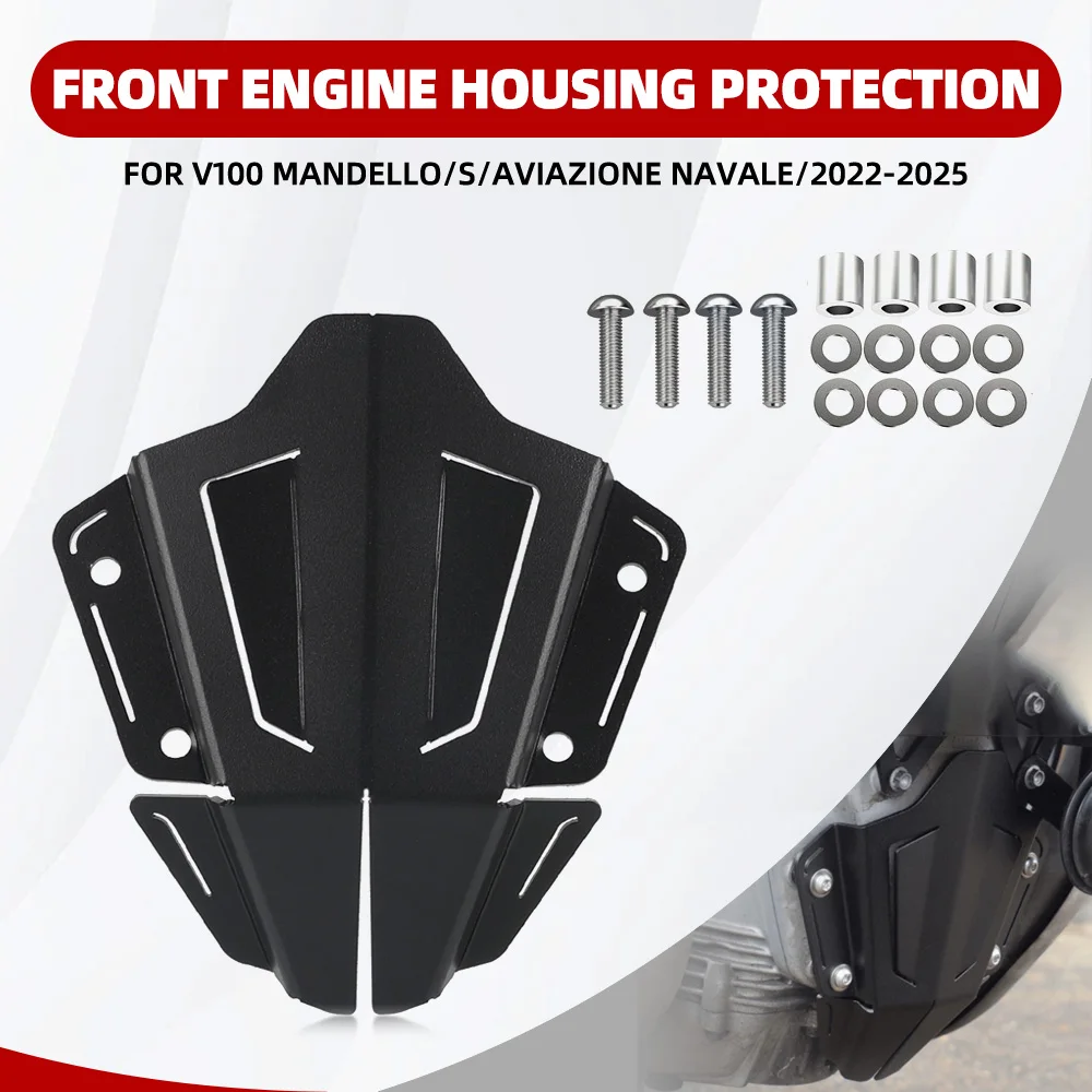 

Аксессуары для мотоциклов, передняя крышка двигателя, защита двигателя для Moto Guzzi V100 Mandello/S/Aviazione Navale/2022 2023 2024 2025