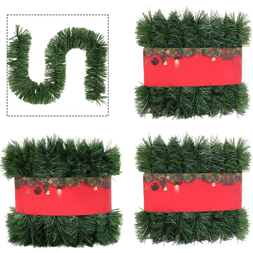 

Artificial Pine Needle Garland Rattan PVC Greenery Pine Needle Plant For Christmas Garland Wedding Party Decoration