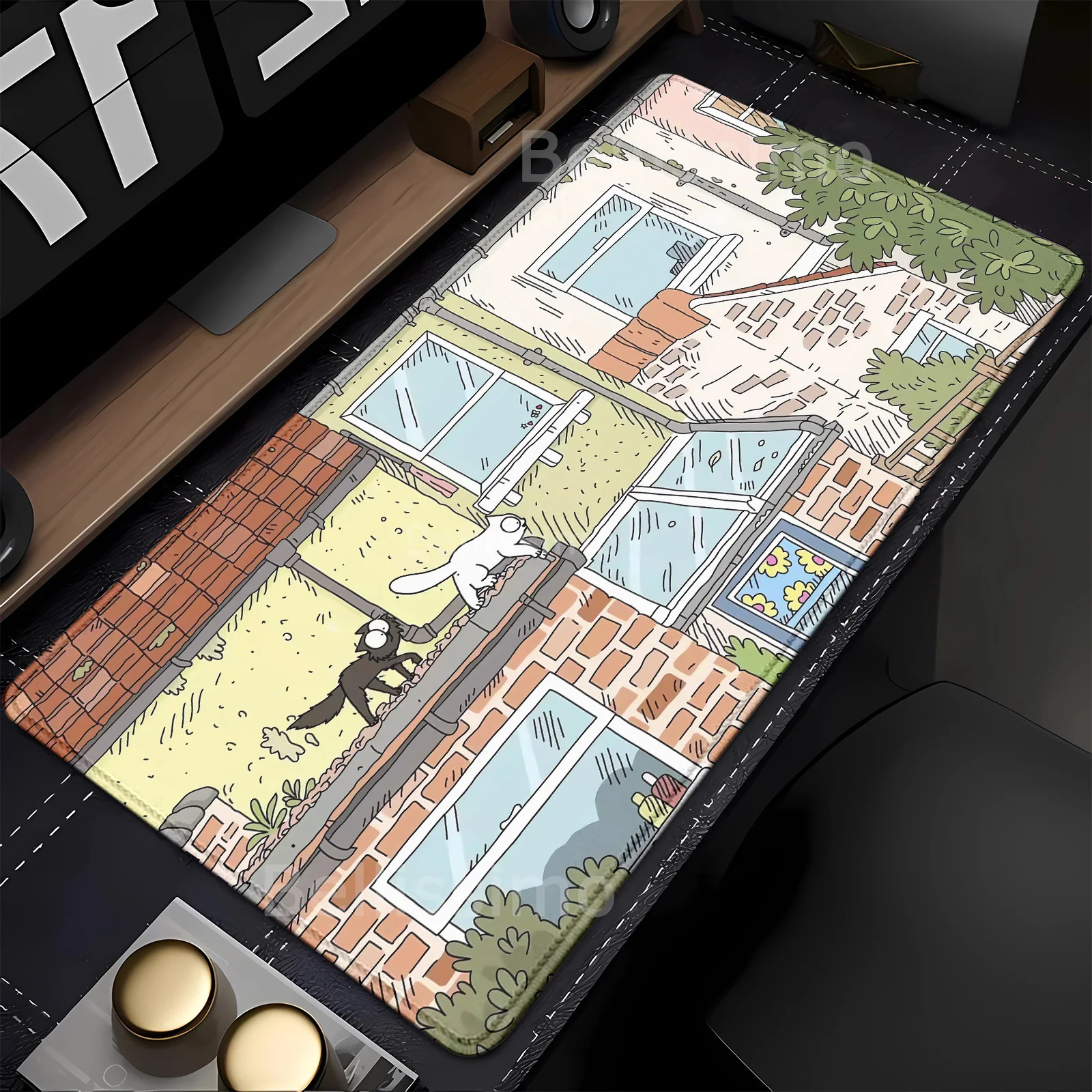 

Mouse Pad Cute Simon cat Large Gamer Mousepad Rubber offices accessories Keyboard Mouse Mats Rubber Desk Mat teclado Mouse pad