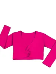 1pcs/lot children belly dancing top Girl Ballet Gymnastic Leotard Jacket Long Sleeved Dance Sweater Top