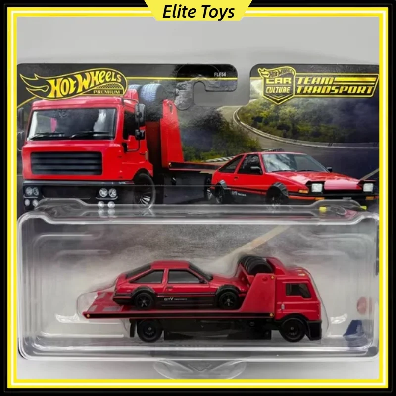 Genuine Hot Wheels Premium Car Culture TOYOTA AE86 Team Transport #84 Metal Collectible 1/64 Diecast Model Vehicle Toys