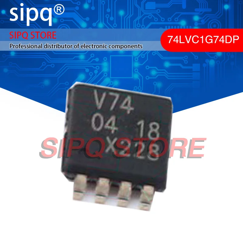 100PCS/LOT 74LVC1G74DP,125 74LVC1G74DP 1.65V~5.5V D-Type 200MHz 40uA 4.1ns@5V,50pF TSSOP-8-3.0mm Flip Flops NEW Original