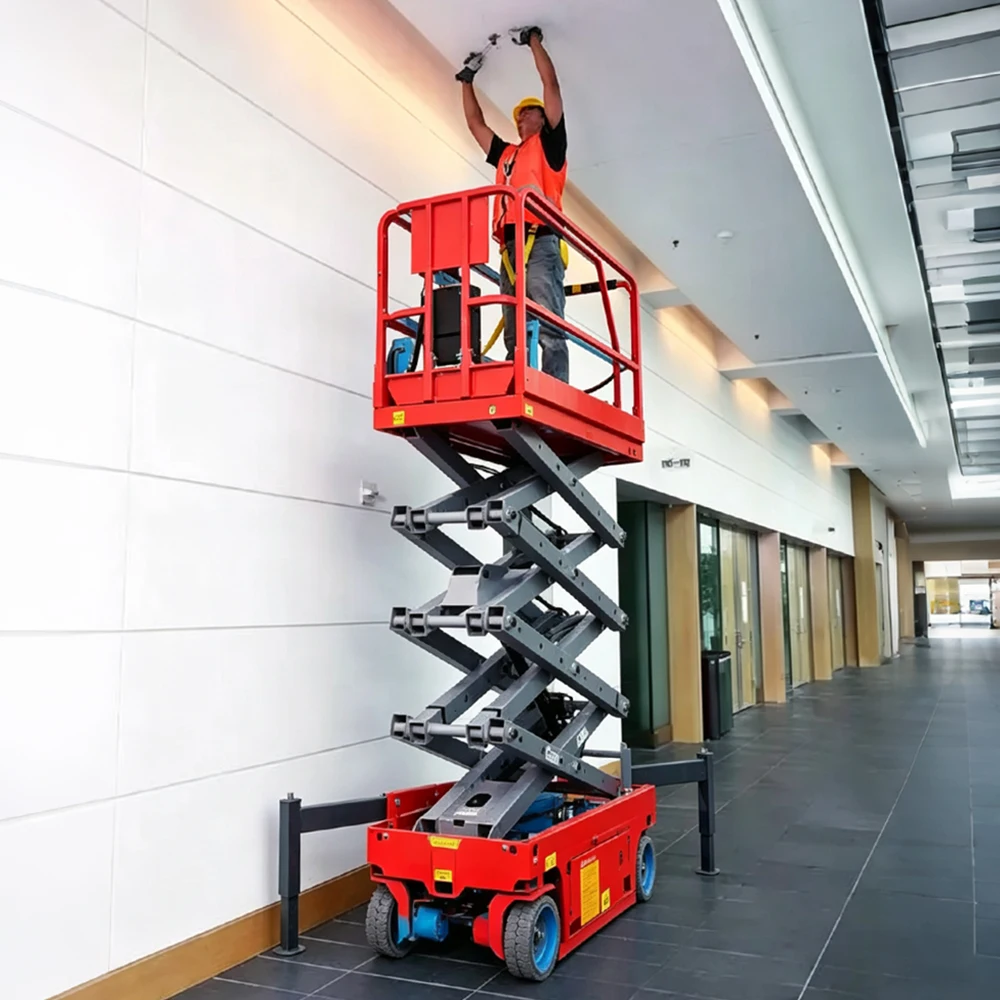 Electric Lift Platform Hydraulic Lifting Table Heavy Duty Height Adjustable Work Platform for Warehouse Workshop customized