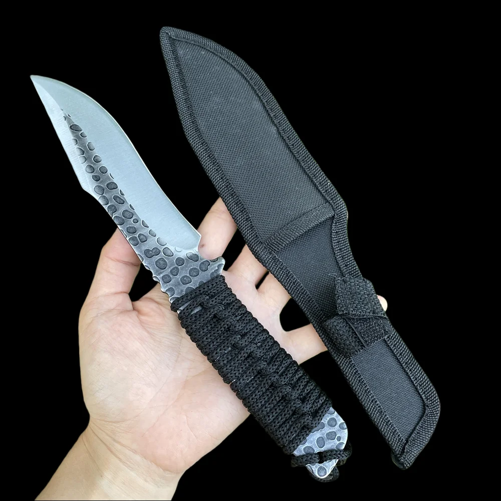 

Тактический охотничий нож с кованым лезвием высокой твердости 8cr13mov Blade, портативные инструменты для кемпинга, EDC, карманные ножи для барбекю