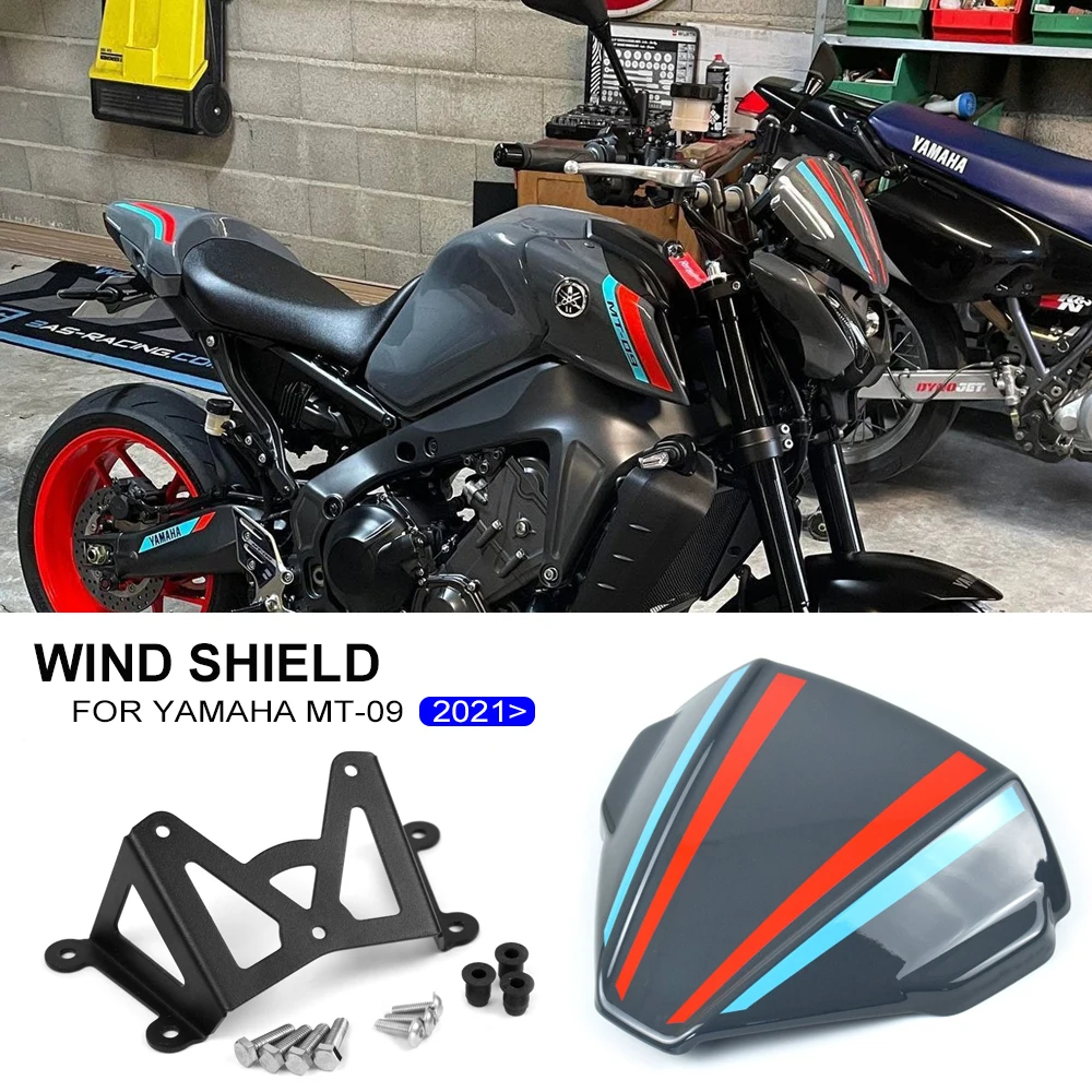 

Motorcycle Windshield Sport Windscreen Visor Viser Fits For YAMAHA MT-09 MT09 SP 2021 2022