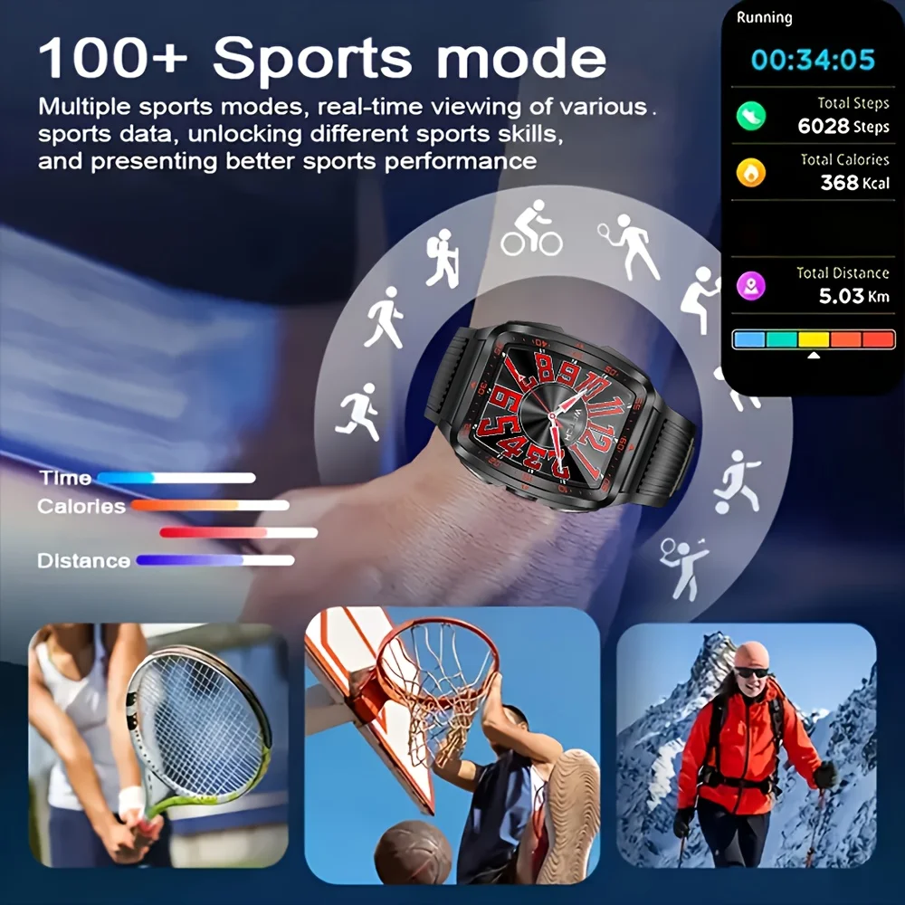 2025 For Xiaomi Outdoor military LED Lighting Men Smartwatch Bluetooth Call IP69K 5ATM Swimming Heart Rate Sports Men Smartwatch