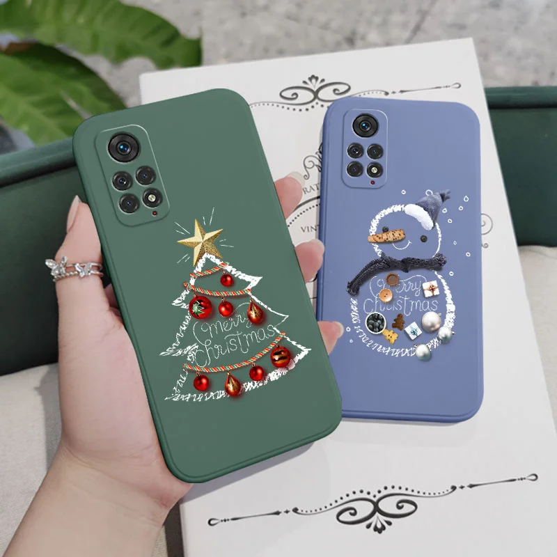 Christmas Motifs Phone Case For Xiaomi Redmi Note 13 12 12S 11 11S 10 10A 10T 10S 9T 9 8 7 Pro Plus 10C 9A 9C 9T 4G 5G Cover