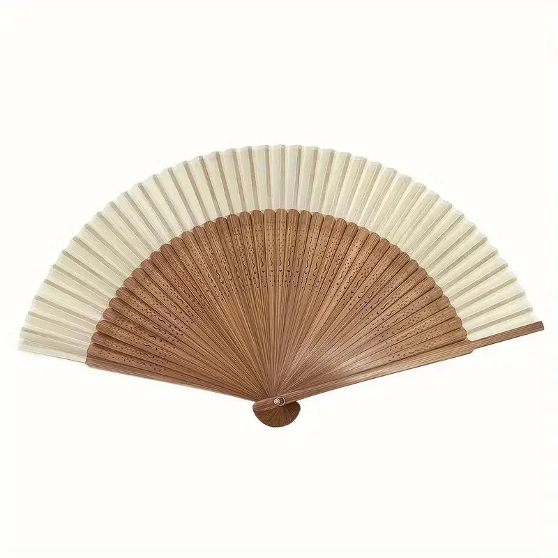 1PC Retro Bamboo Folding Fan Portable Summer Handheld Fan Dance Folding Fan