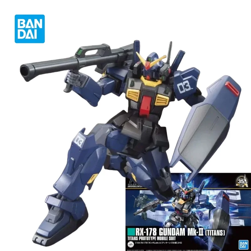 

Genuine Bandai Gundam Assembly Model HG HGUC 194 1/144 RX-178 Mk-II Titans Action Figure Collection Ornament Boy Toy Gift