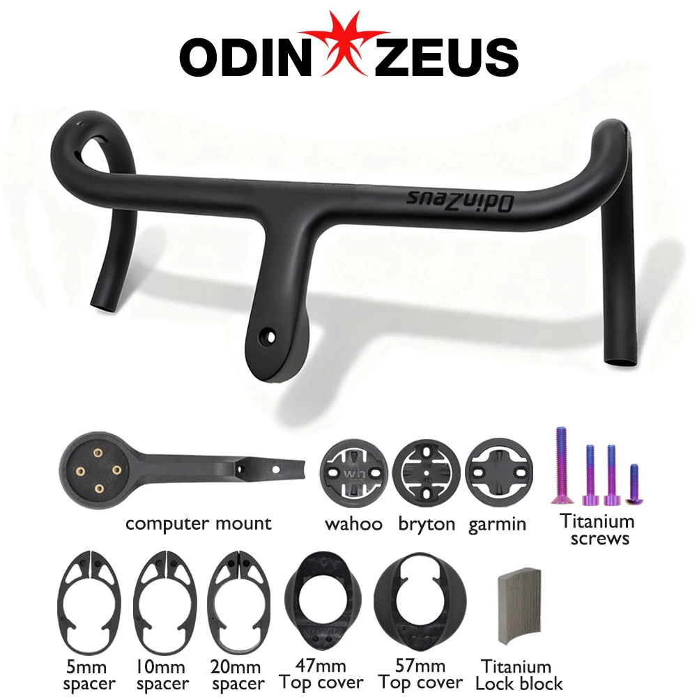 

Carbon Fiber Aero Road Bike Handlebar 28.6mm 360-440mm, Internal Cable Routing, Ultra Lightweight 260g for Racing Cycling