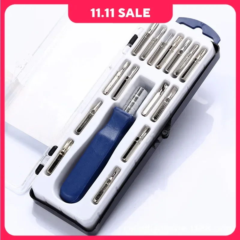 

Multifunctional Screwdriver Set 16 in 1 Combination Multi Bits Precision Mini Magnetic Kit Mobile Phone IPad Camera Home Repair