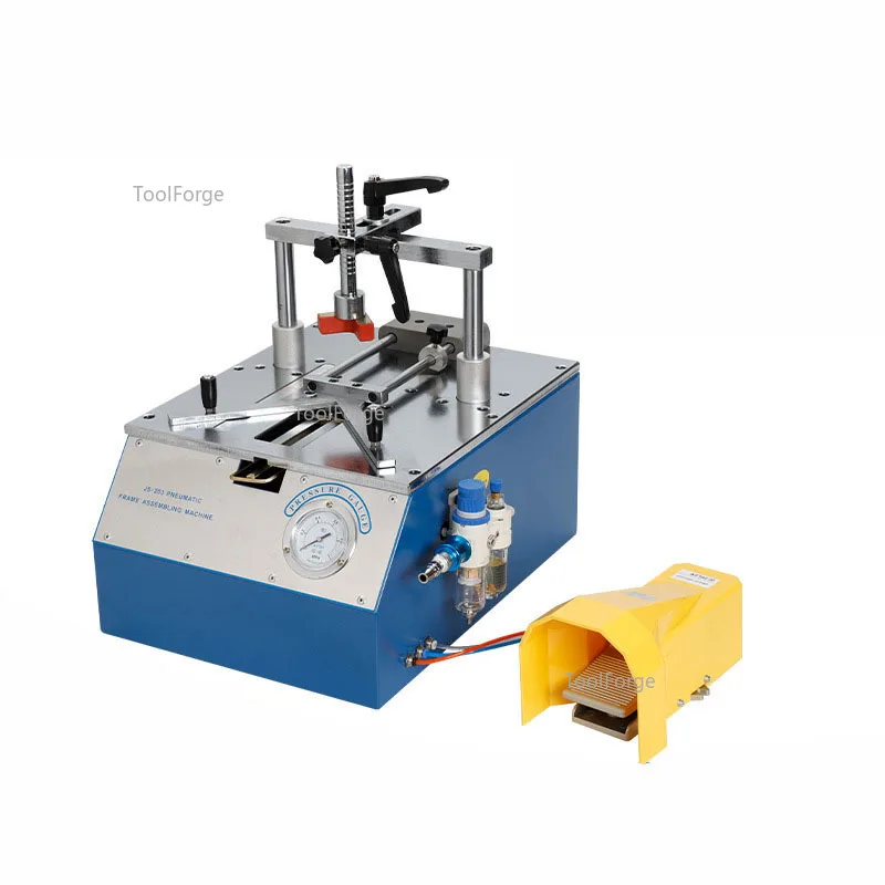 110mm Bench-Top Type Picture Frame Underpinner 0.6-0.8 MPa Working Pressure Desktop Pneumatic Nail Angle Machine